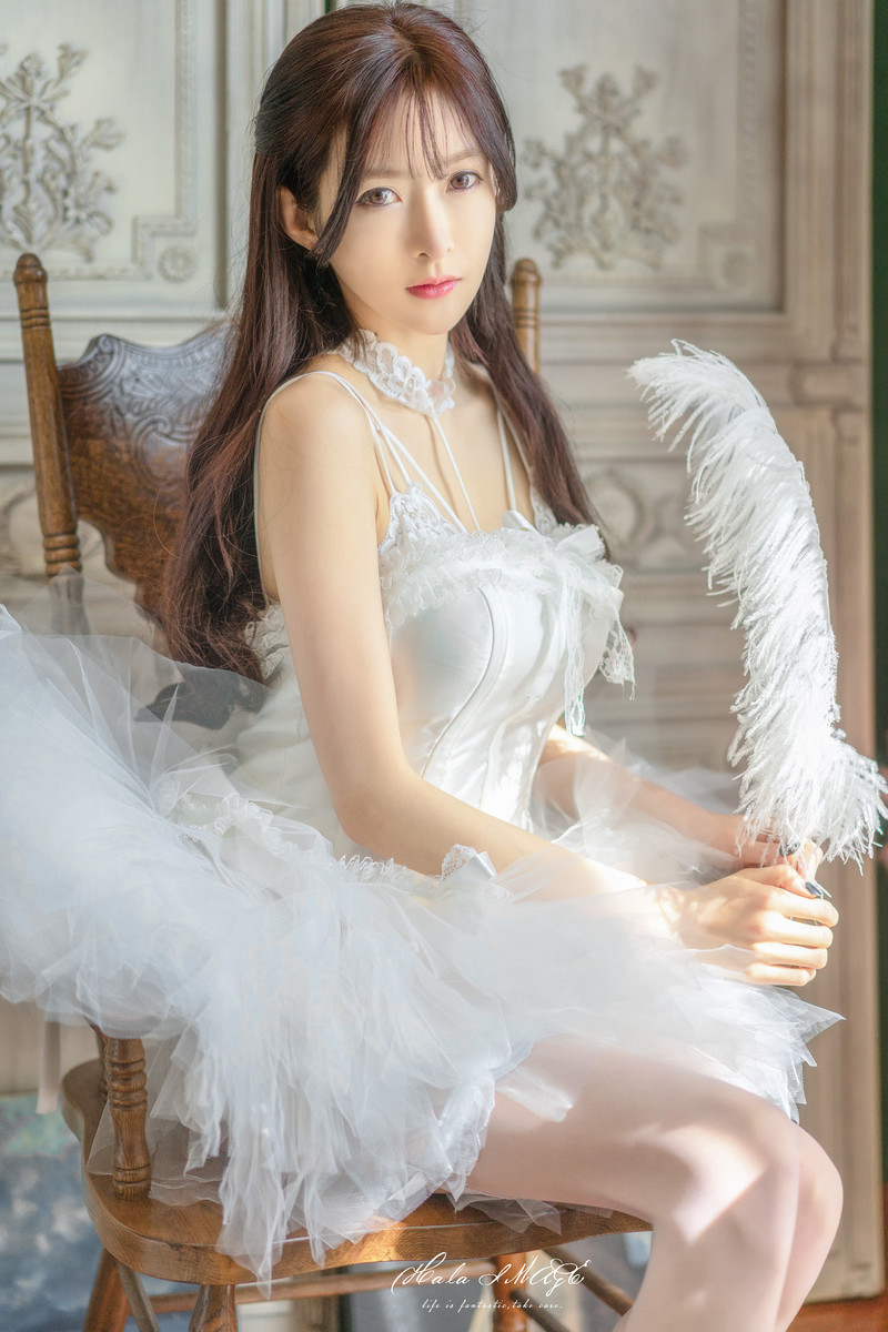 Wang Yushan barbieshy - No.04 white suspender skirt(9)